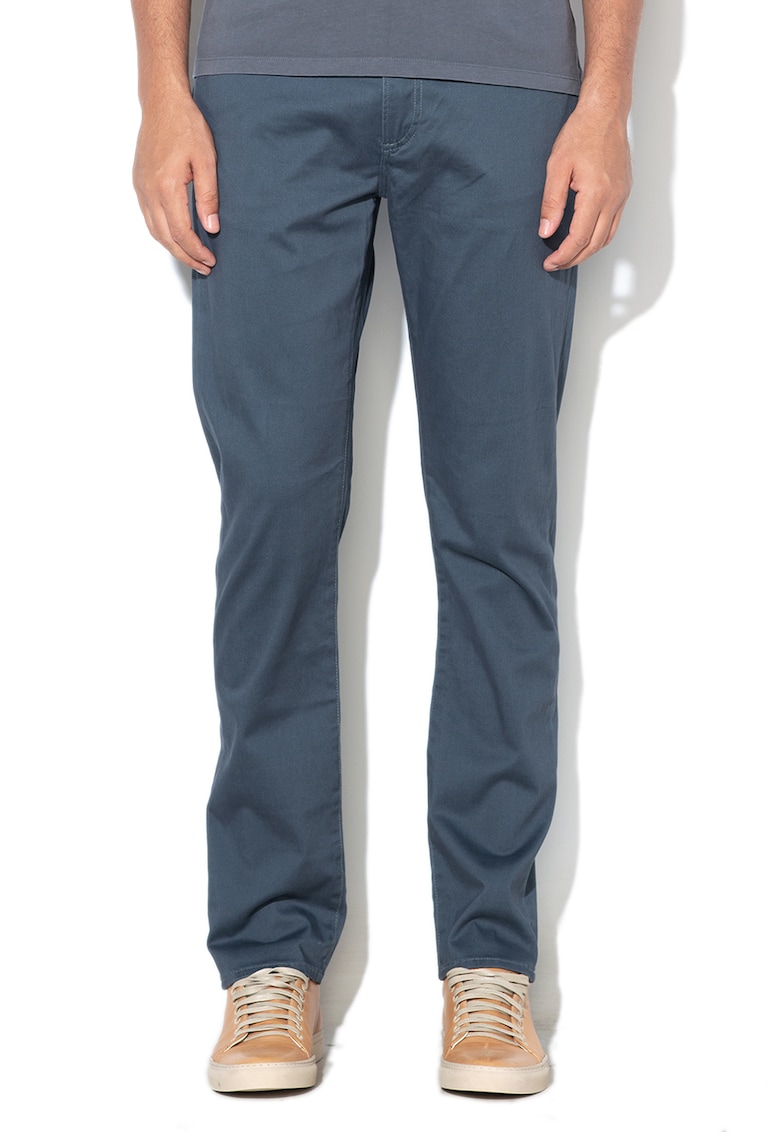 Blugi slim fit cu textura moale