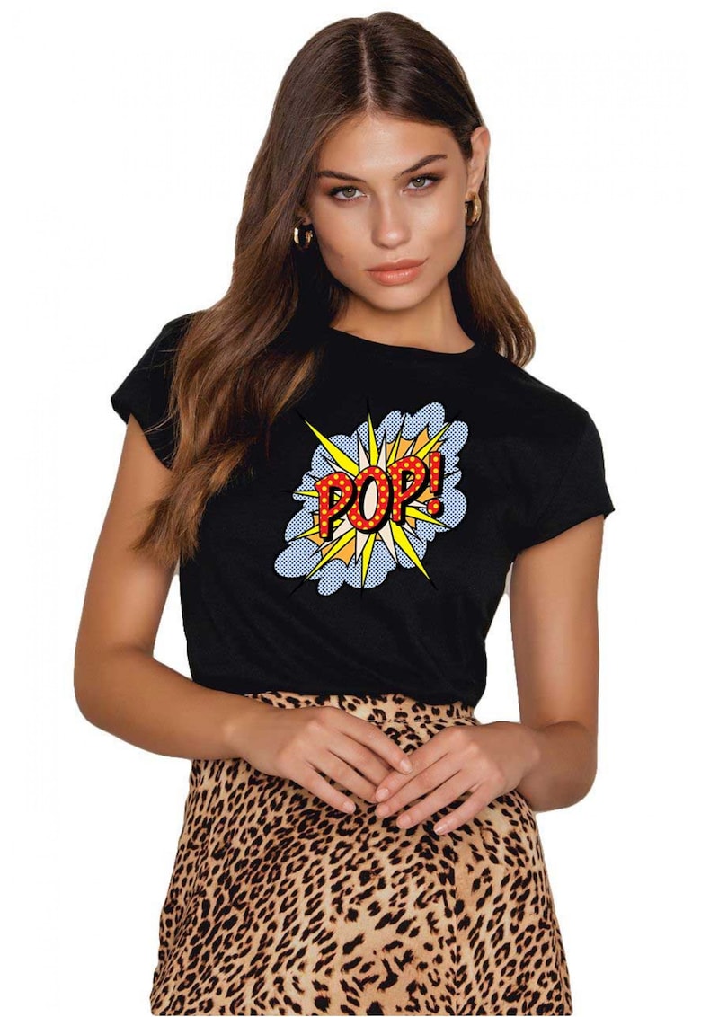 Tricou dama negru - POP