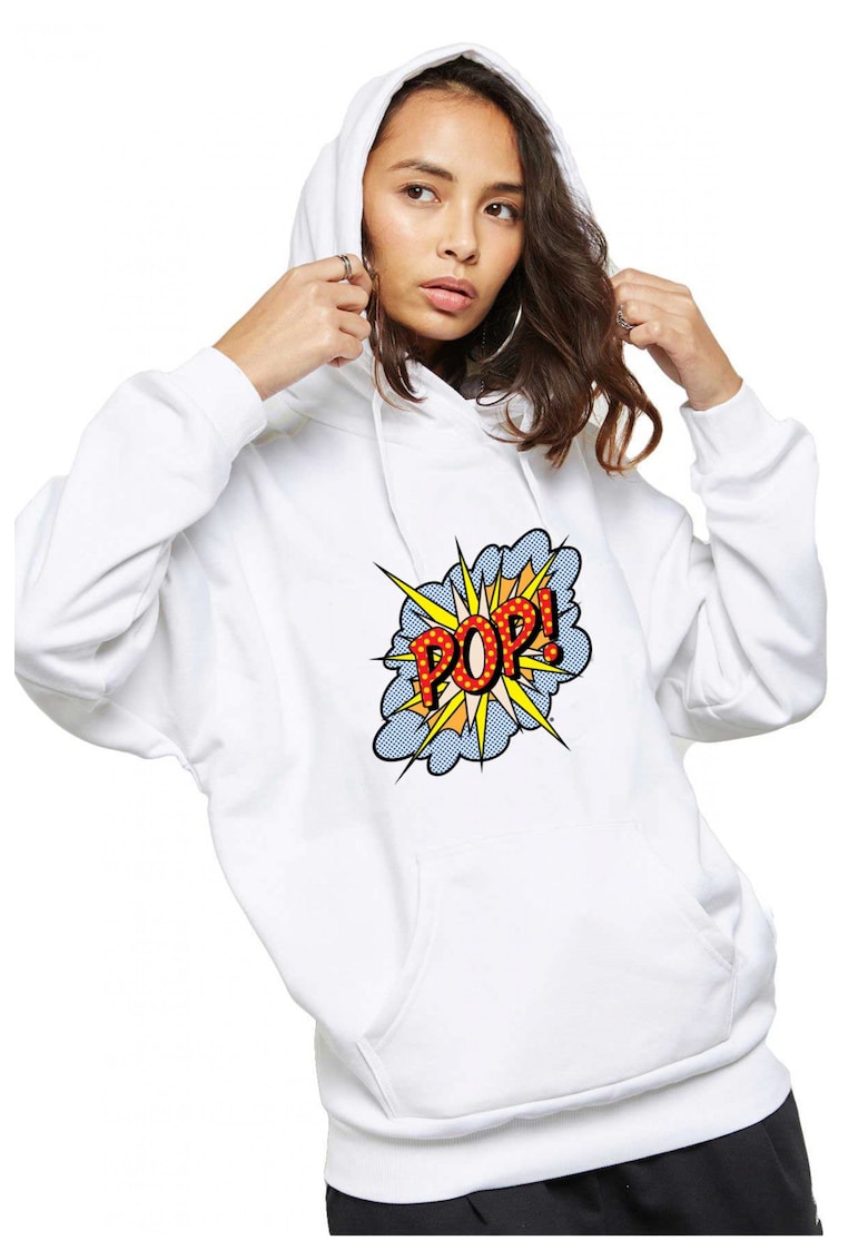 Hanorac dama alb - POP