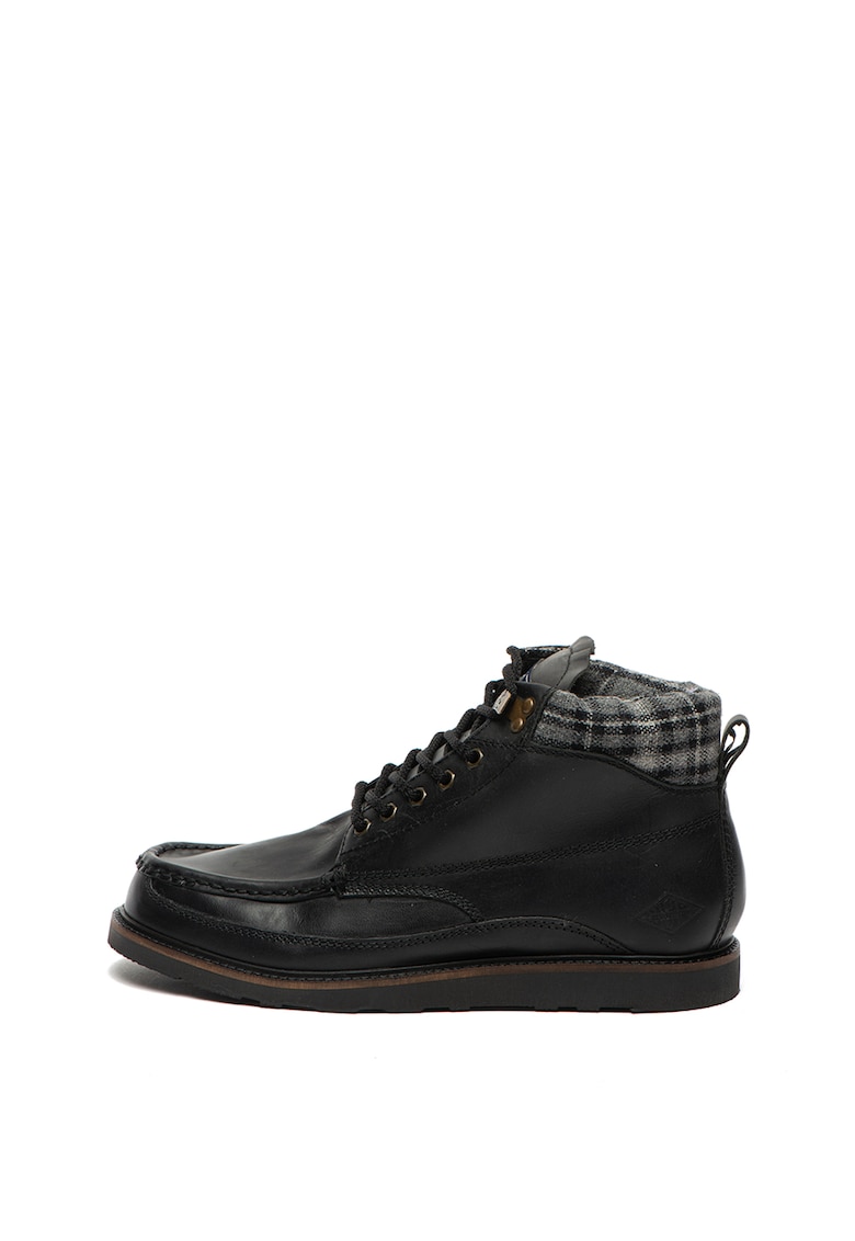 Ghete de piele cu garnitura din material textil Mountain Range