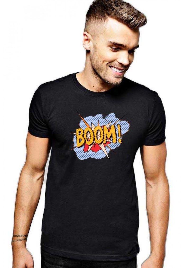 Tricou barbati negru - Boom