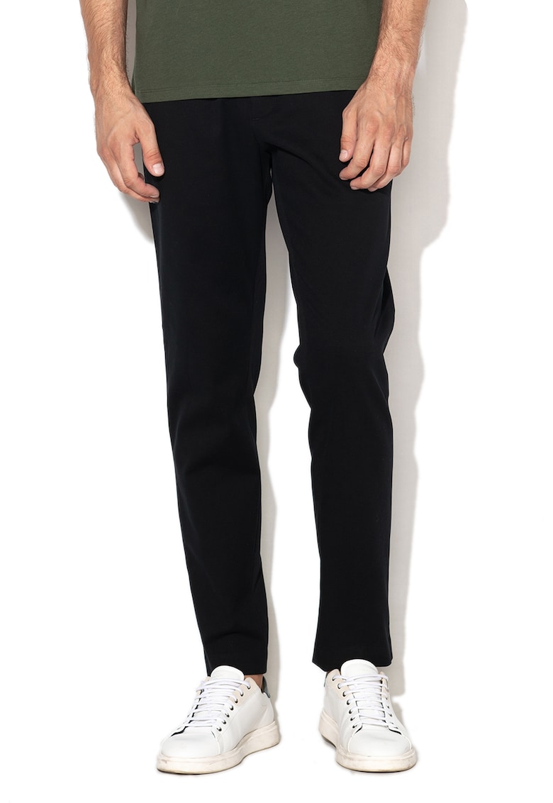 Pantaloni conici cu snur interior ascuns