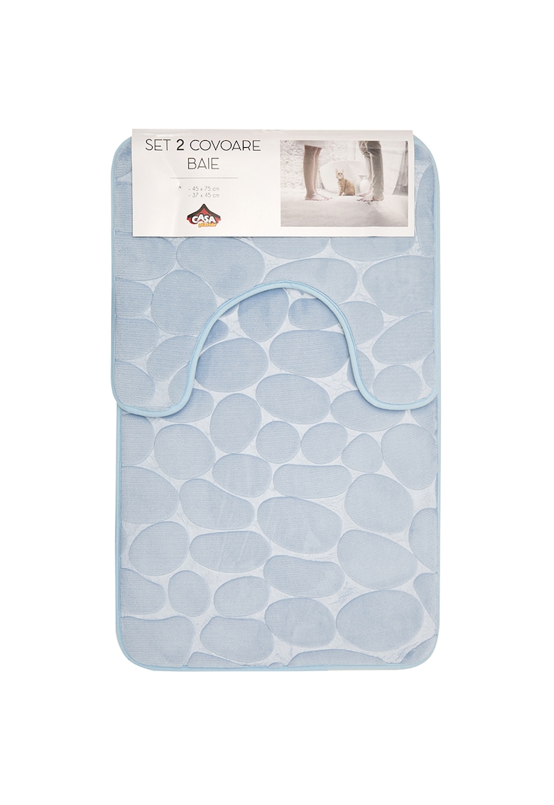 Set 2 covoare baie Stones - 75x45 cm