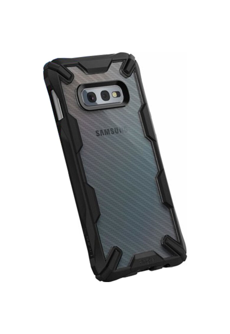 Husa de protectie pentru Samsung Galaxy S10 Lite fusion x design carbonfiber - Negru