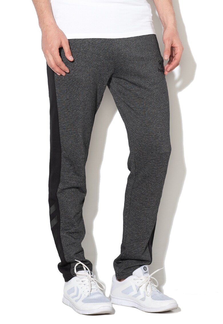 Pantaloni sport cu croiala conica si logo Jay