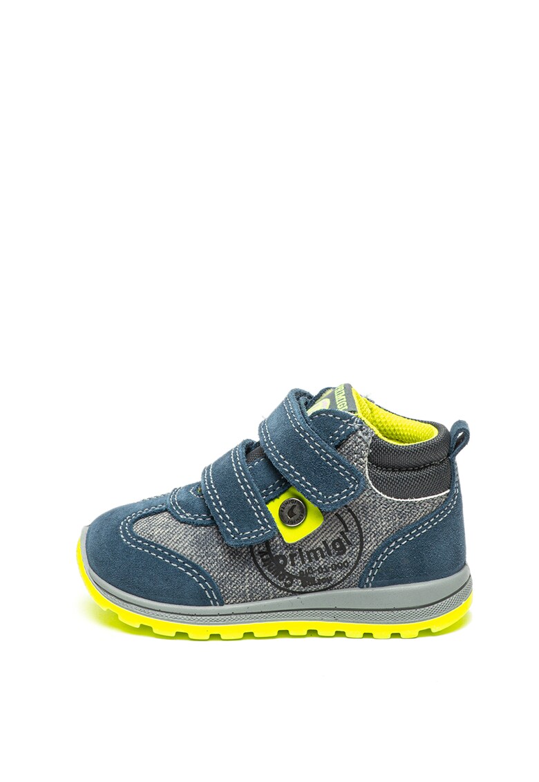 Pantofi sport cu velcro si insertii de piele intoarsa