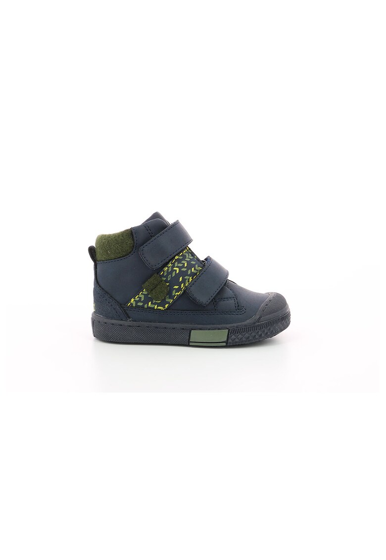 Pantofi sport mid-high de piele ecologica cu detalii geometrice Hedy