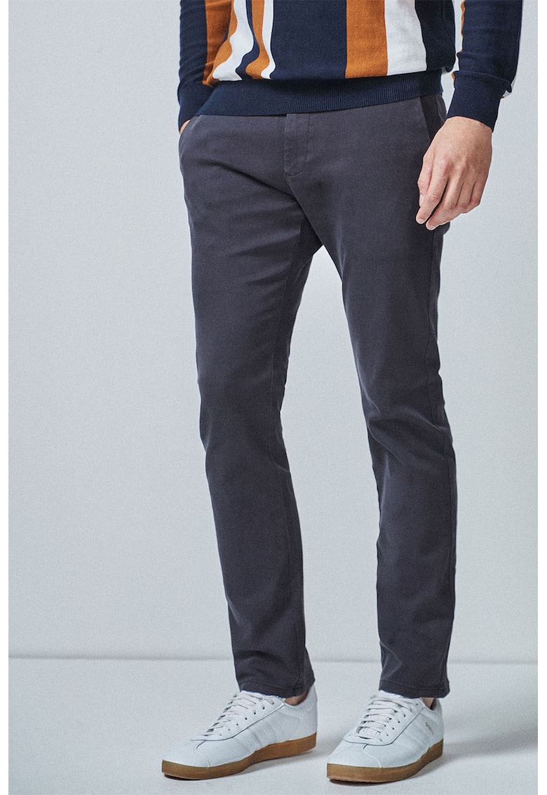 Pantaloni chino slim fit elastici