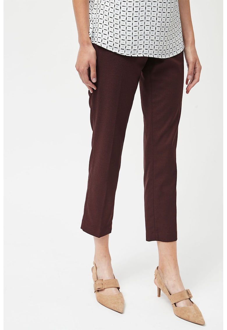 Pantaloni crop slim fit fashiondays.ro imagine noua