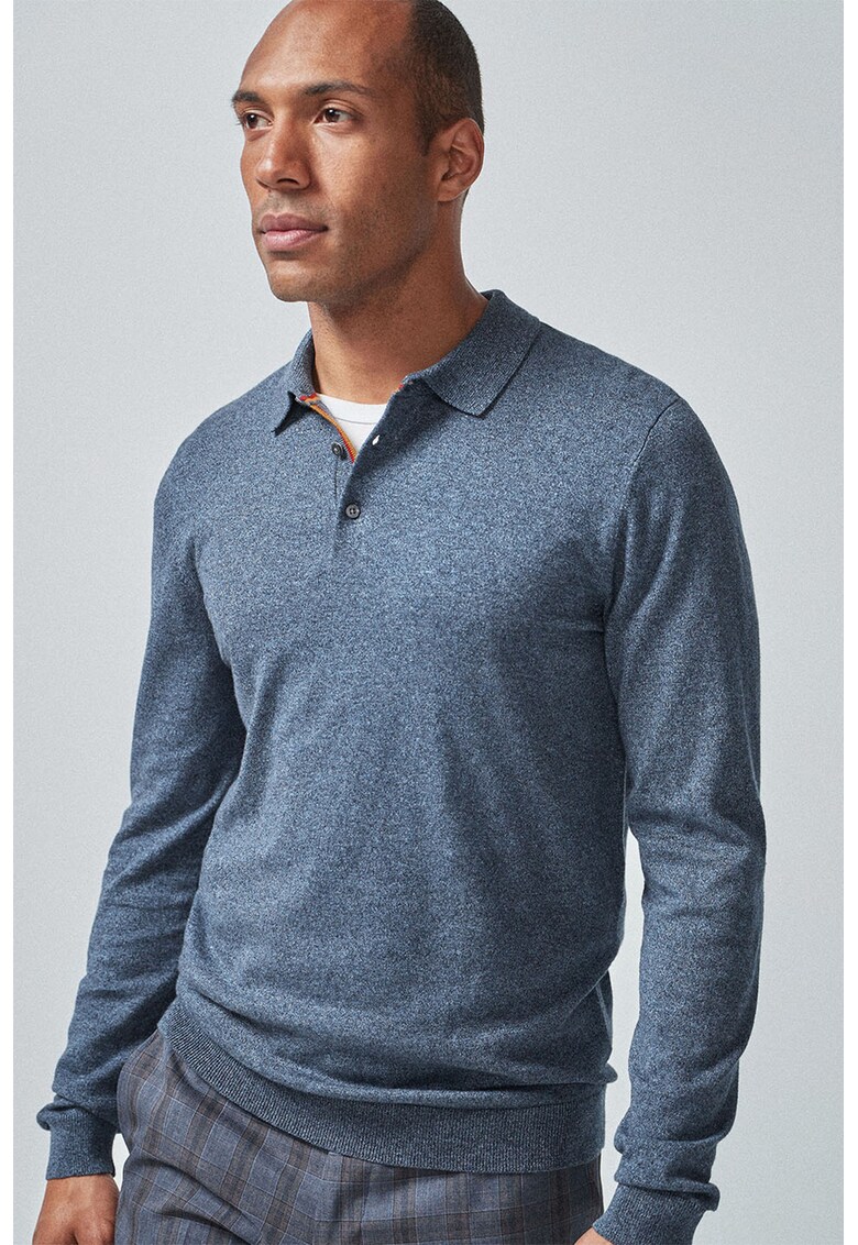 Bluza polo tricotata
