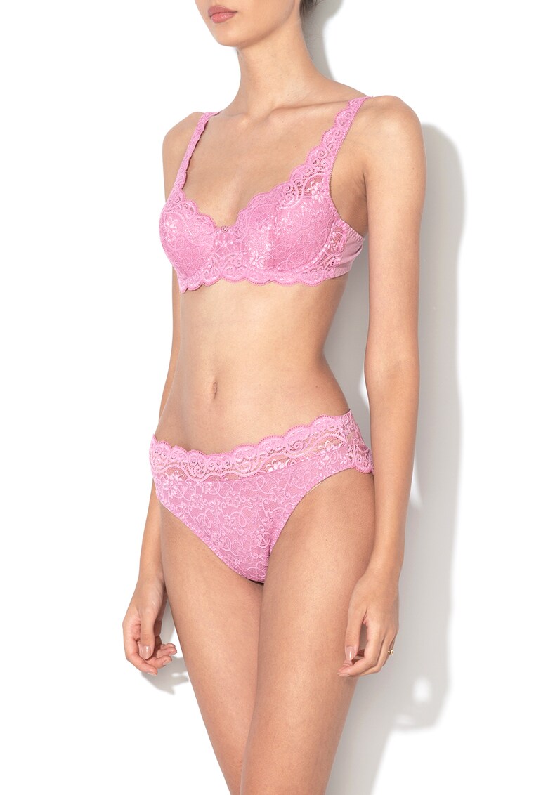 Sutien balconette cu insertii de dantela Amourette