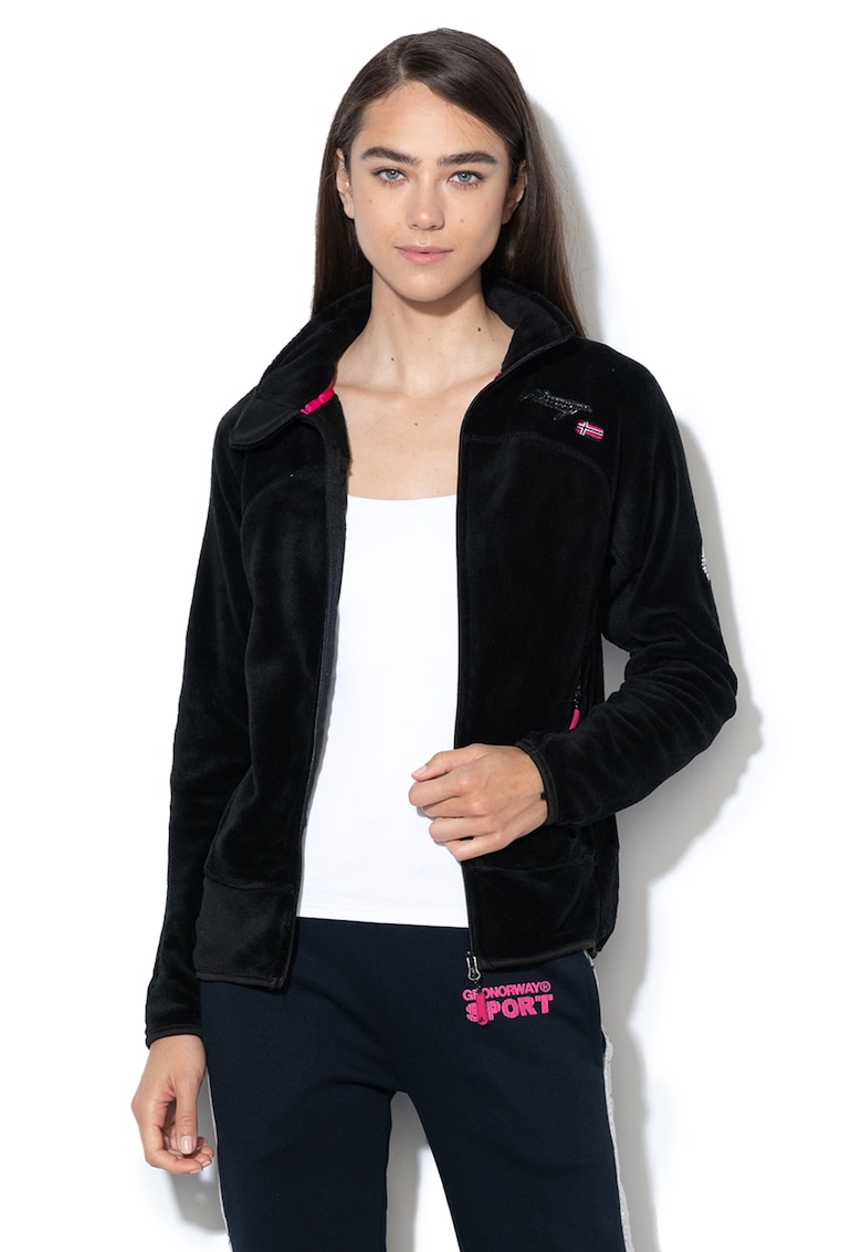 Bluza sport din material teddy - cu fermoar Upaline