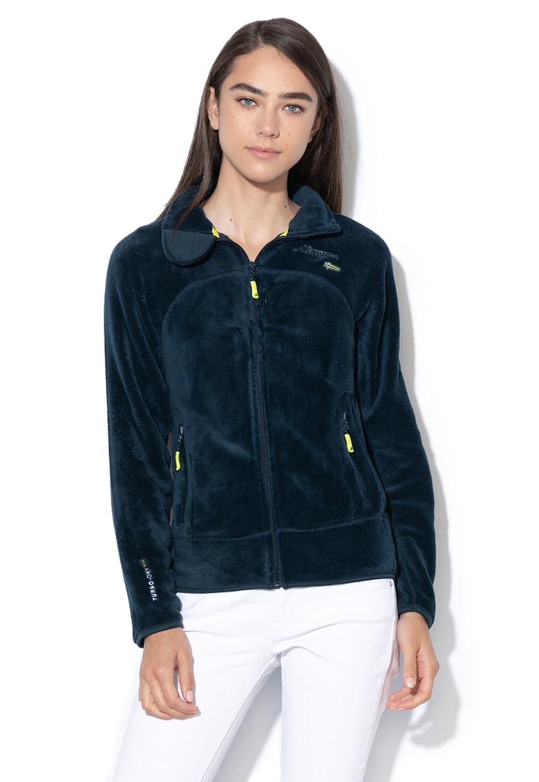 Bluza sport din material teddy - cu fermoar Upaline BASIC-007