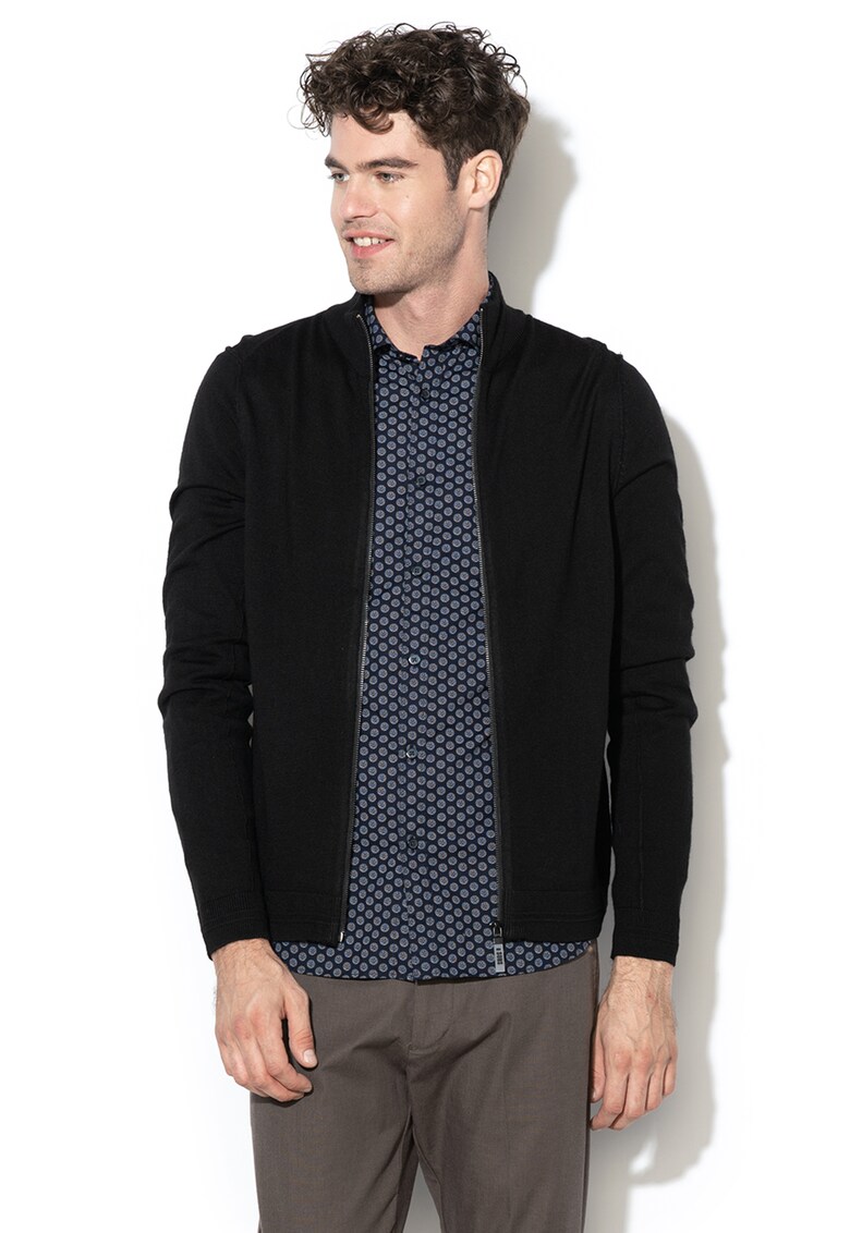 Cardigan din amestec de lana - cu fermoar Styler