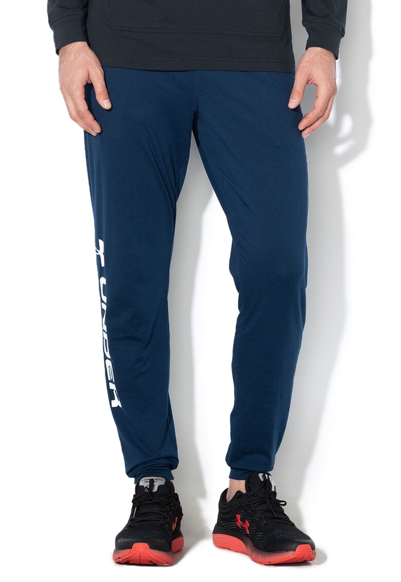 Pantaloni sport lejeri cu logo lateral - pentru fitness