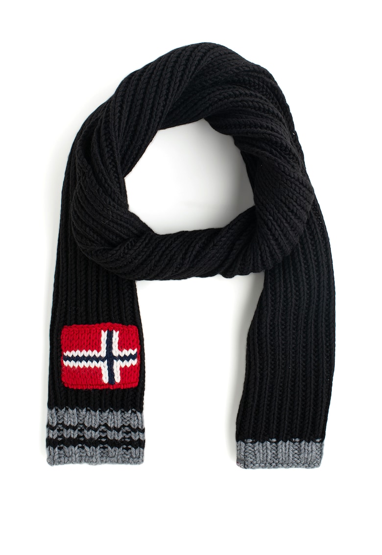 Fular din amestec de lana - cu detaliu steag norvegian Foreil