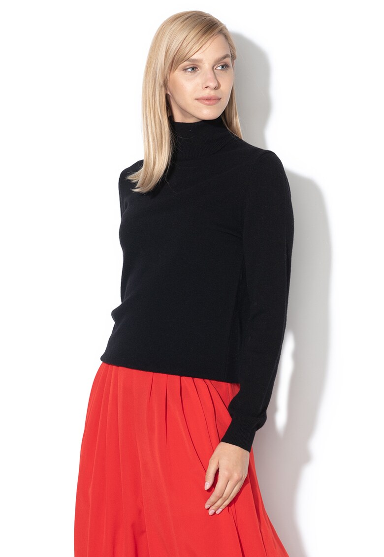 Pulover de lana virgina - cu guler inalt
