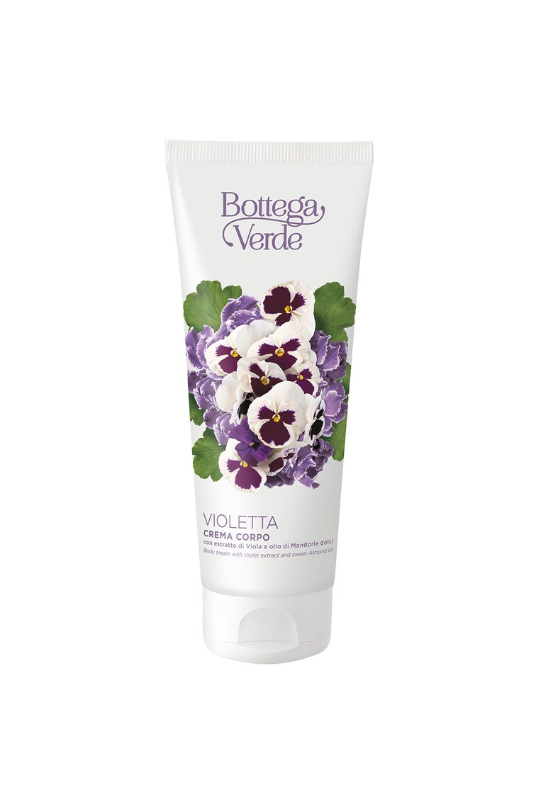 Crema de Corp Hidratanta cu Extract de Violete si Ulei de Migdale Dulci - Violetta - 200 ML -  Hidrateaza - Catifeleaza si Hraneste Pielea - Cu Aroma Florala Delicata si Textura Usoara - Ideala pentru Ingrijirea Zilnica - 200 ml