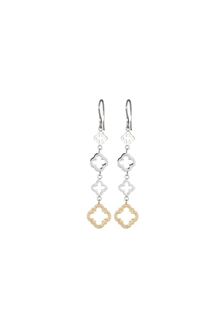 Cercei Crystal Gold - Grandeur - Argintiu