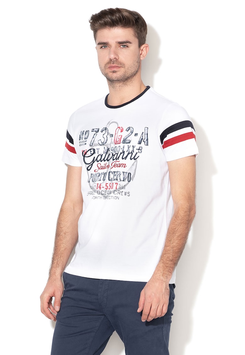 Tricou cu broderie logo Brande