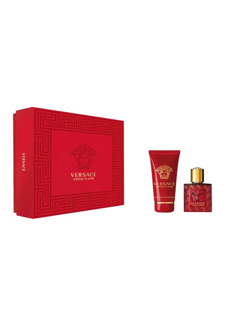 Set Eros Flame - Barbati: Apa de Parfum - 30 ml + Gel de dus - 50 ml