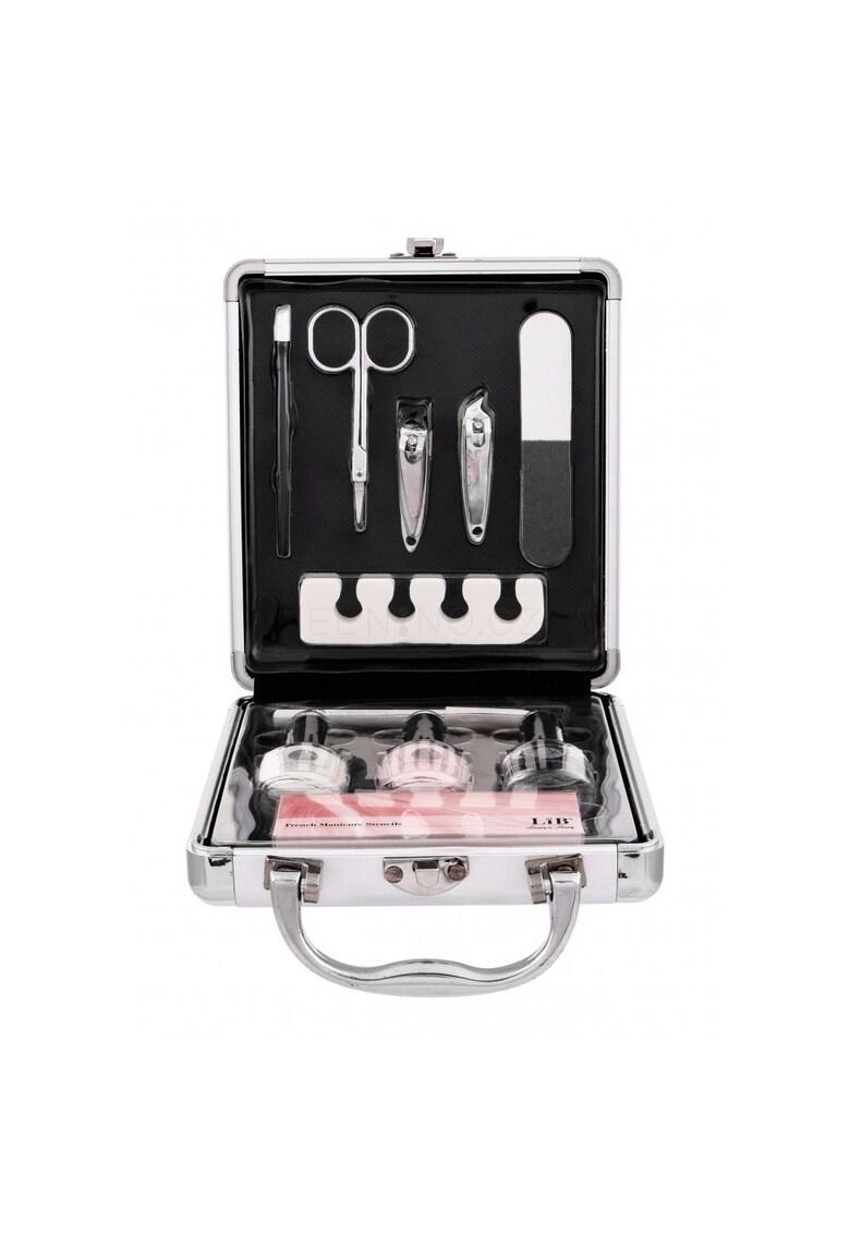 Trusa manichiura Basic Manicure Train Case - 10 buc