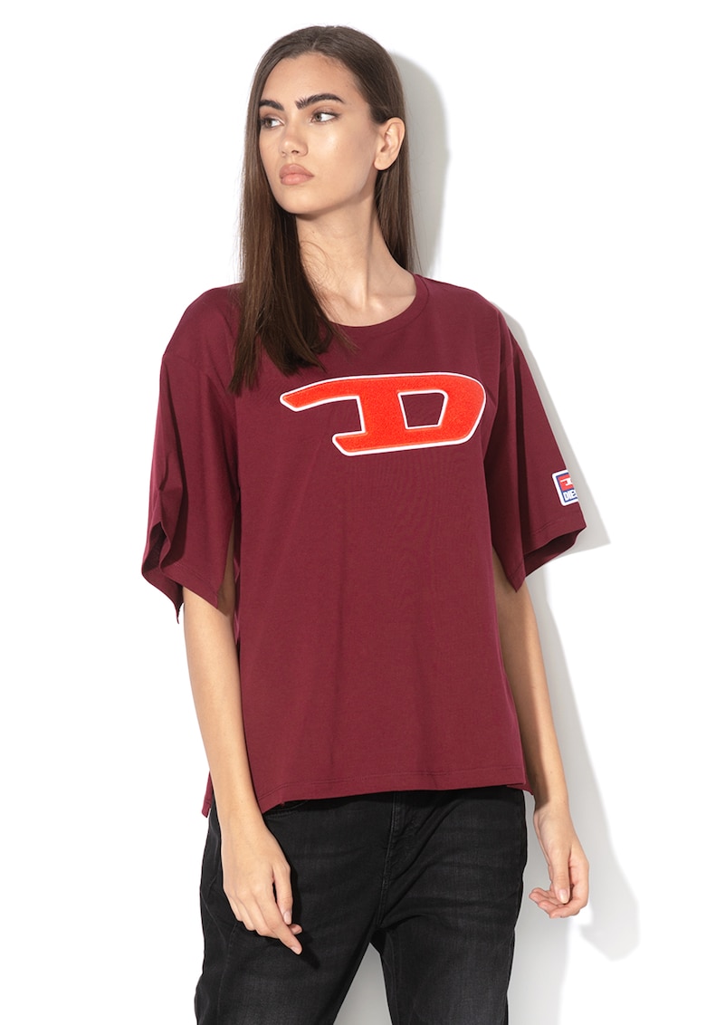 Tricou cu logo din material terry Jackie