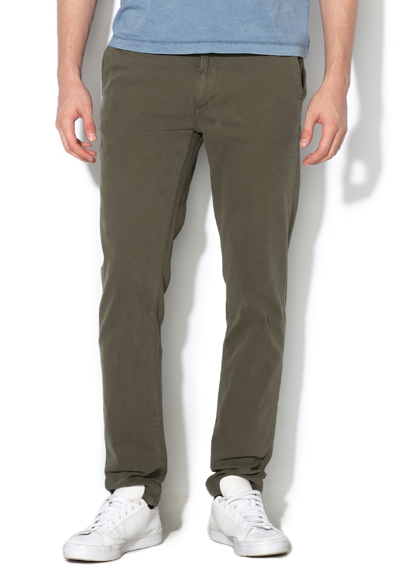 Pantaloni chino slim fit texturati