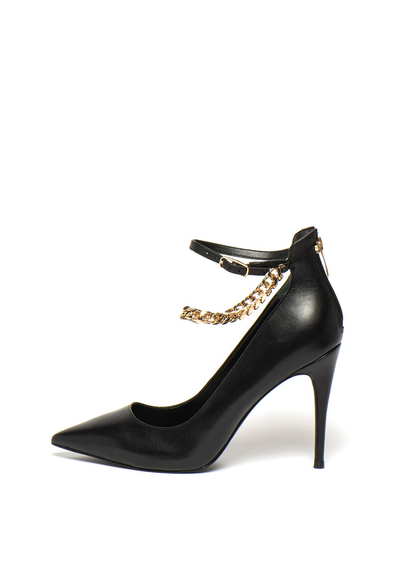 Pantofi stiletto de piele - cu varf ascutit