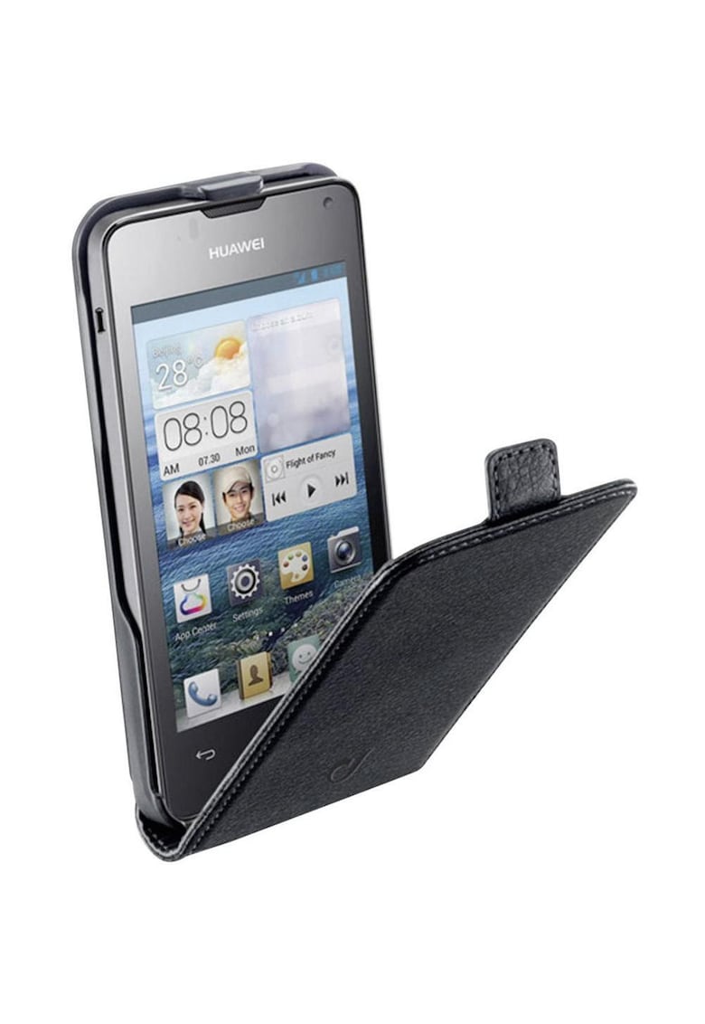 Husa de protectie Cellularline Essential Flip pentru Huawei Ascend Y300 - Negru