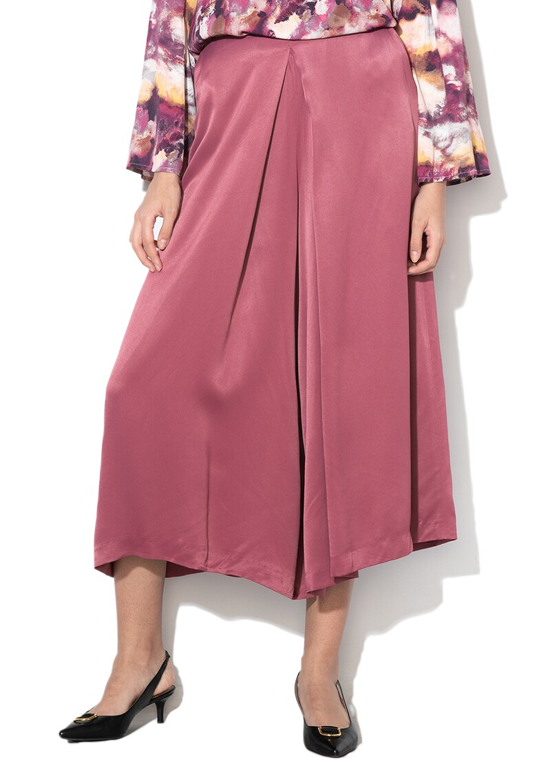 Pantaloni culotte vaporosi - din satin