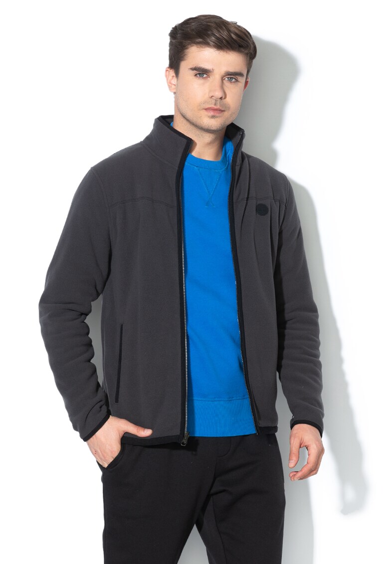 Bluza sport din fleece cu fermoar si buzunare Whiteface River