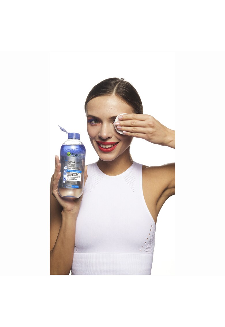 Apa micelara Skin Naturals Bifazica cu Apa de Albastrele - pentru ten sensibil - 400 ml