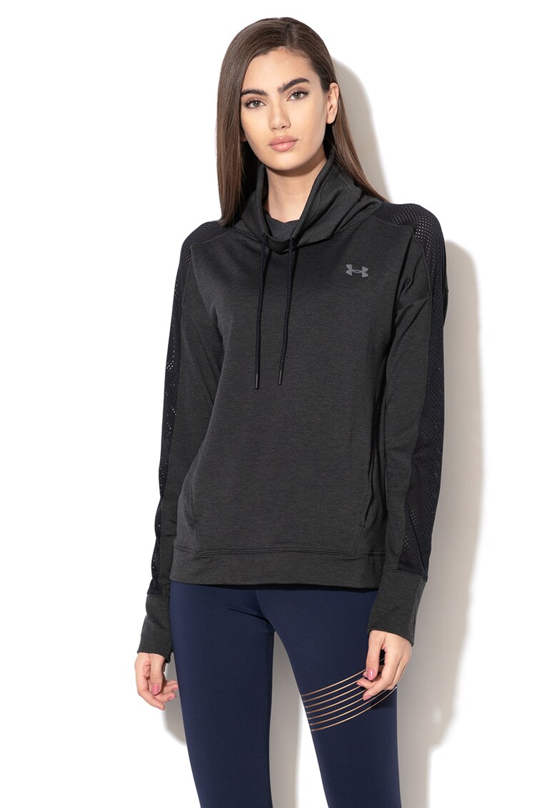 Bluza sport din fleece cu guler inalt - pentru fitness Featherweight