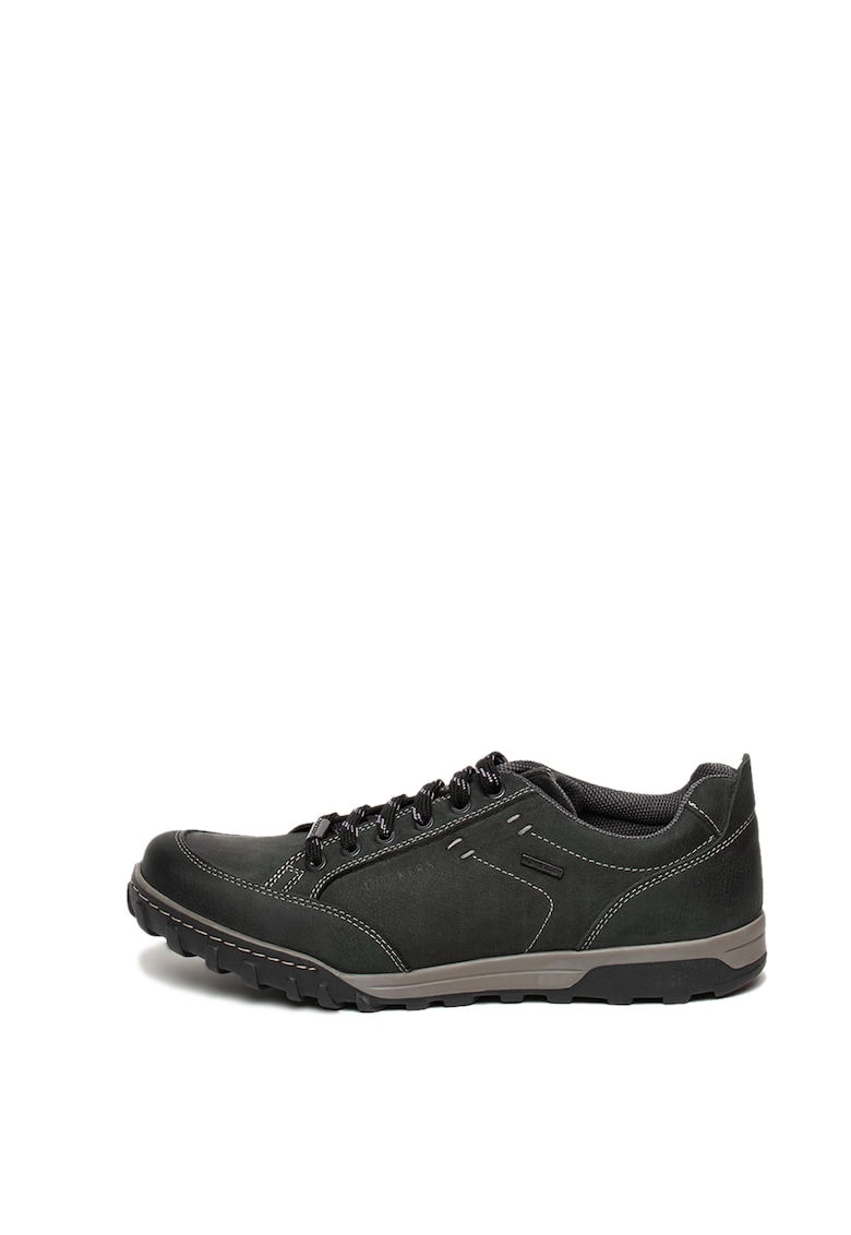 Pantofi sport din piele cu cusaturi decorative