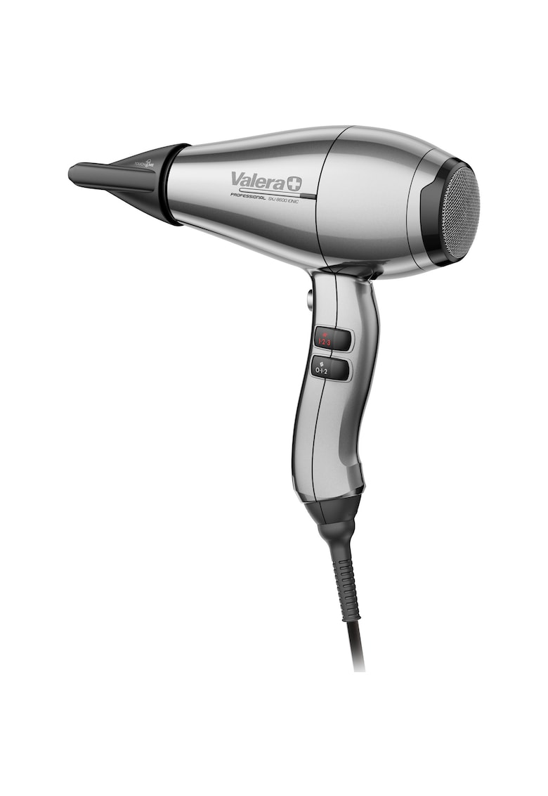 Uscator de par profesional Swiss Silence Jet SXJ 8600 RC - 2400 W - Motor Long-Life - Ionizare - 3 Setari temperatura - 2 Setari viteza - Gri