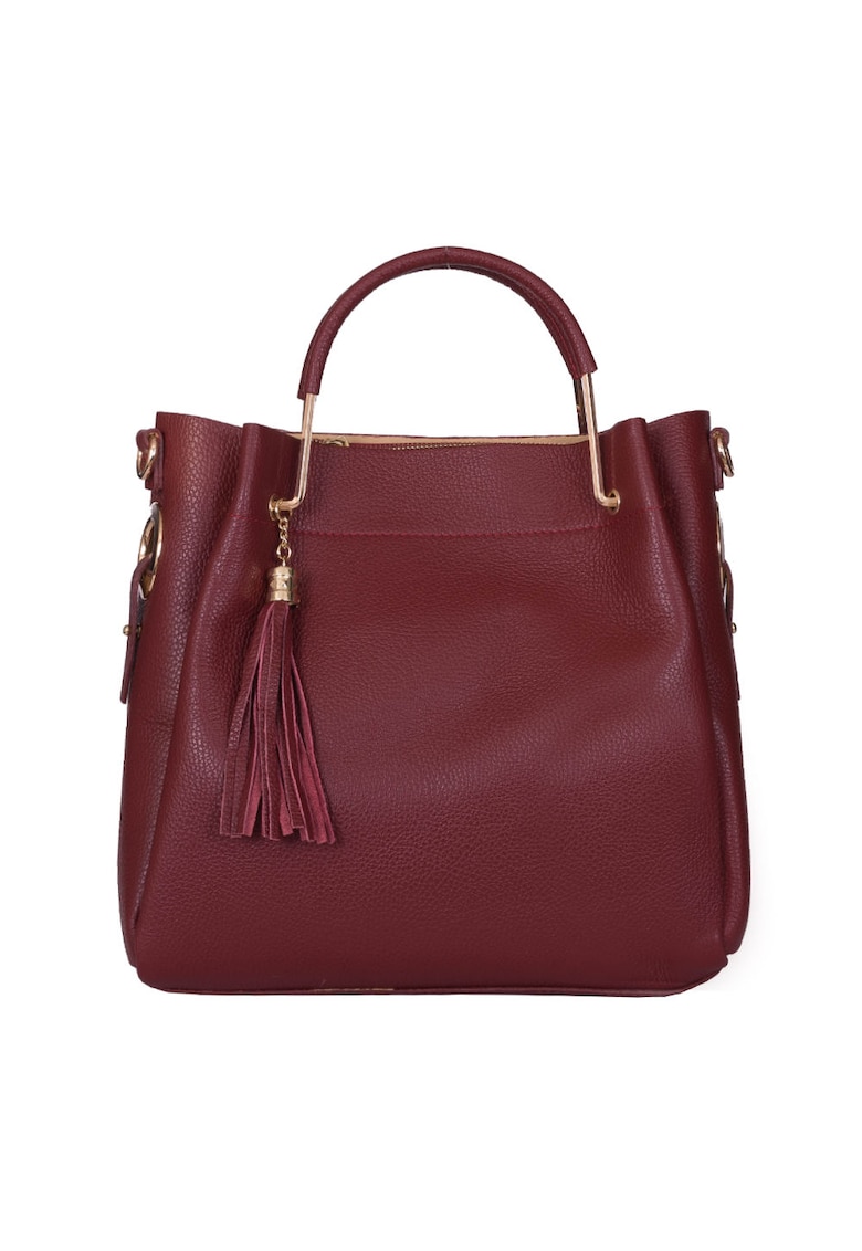 Geanta dama din piele naturala Fabiana cu model