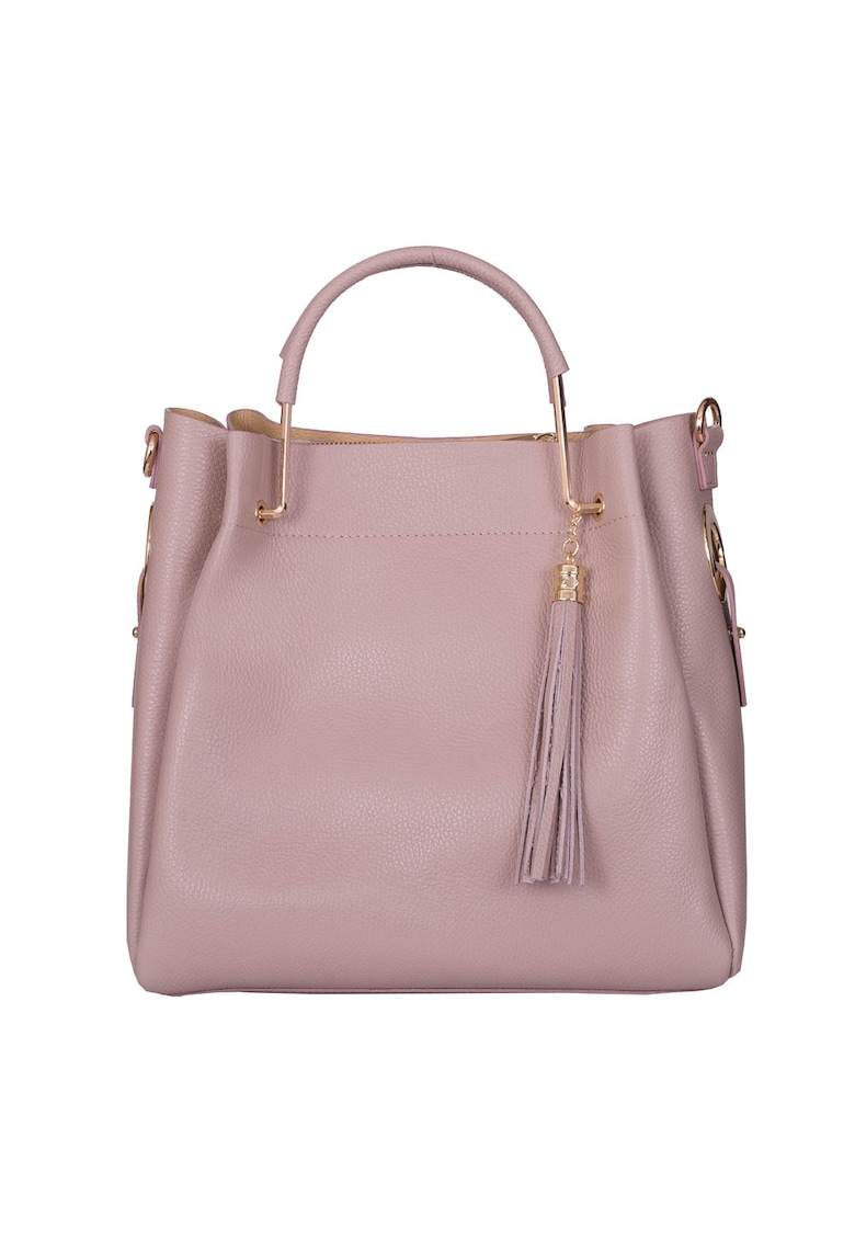 Geanta dama din piele naturala Fabiana cu model