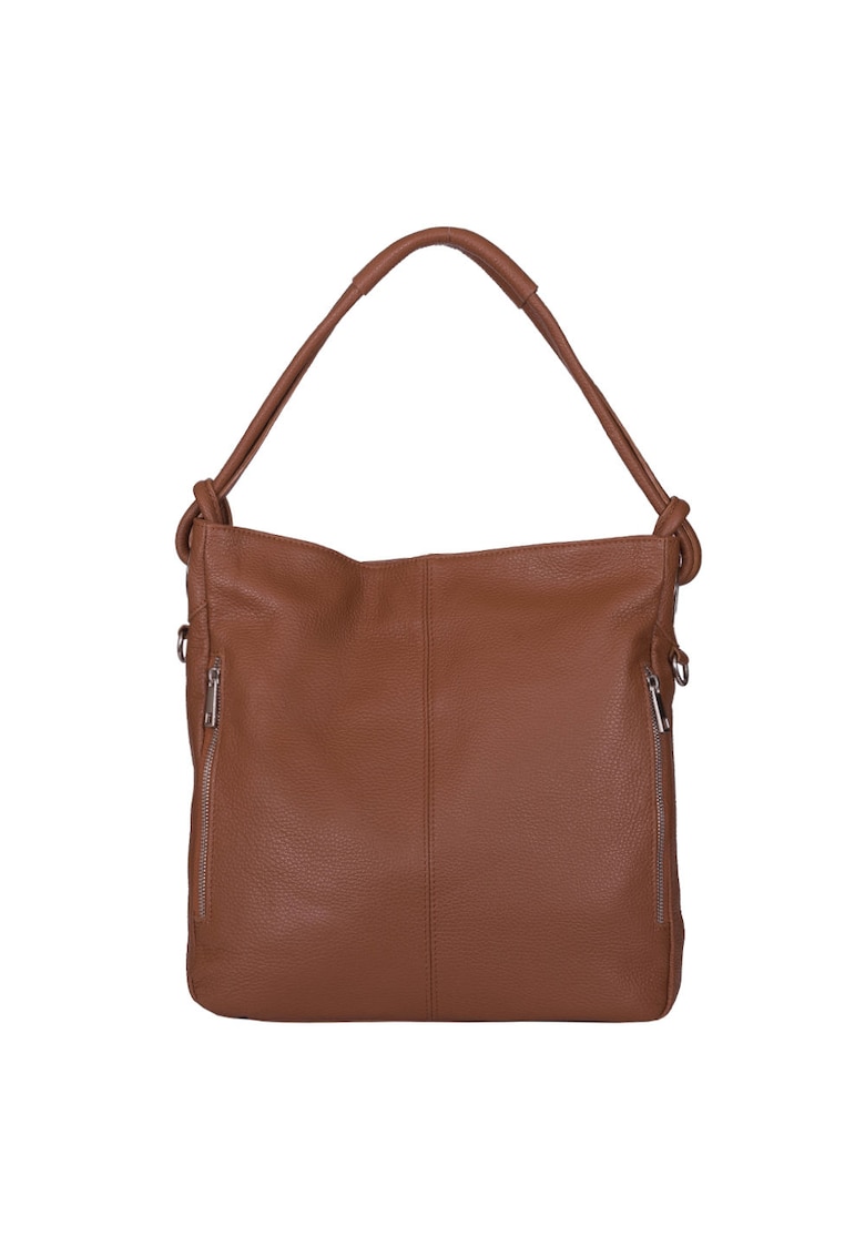 Geanta dama din piele naturala Mia gri