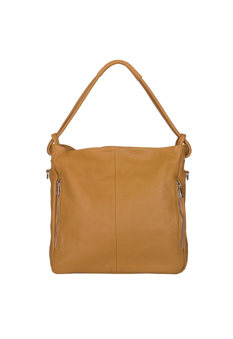 Geanta dama din piele naturala Mia gri