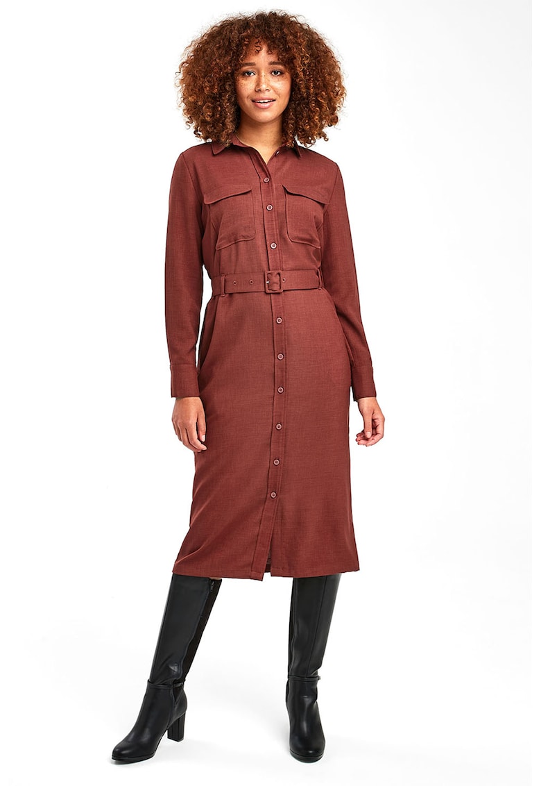 Rochie midi tip camasa