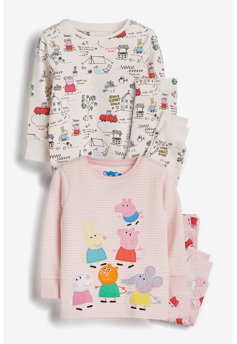 Set de pijamale cu model Peppa Pig - 2 perechi