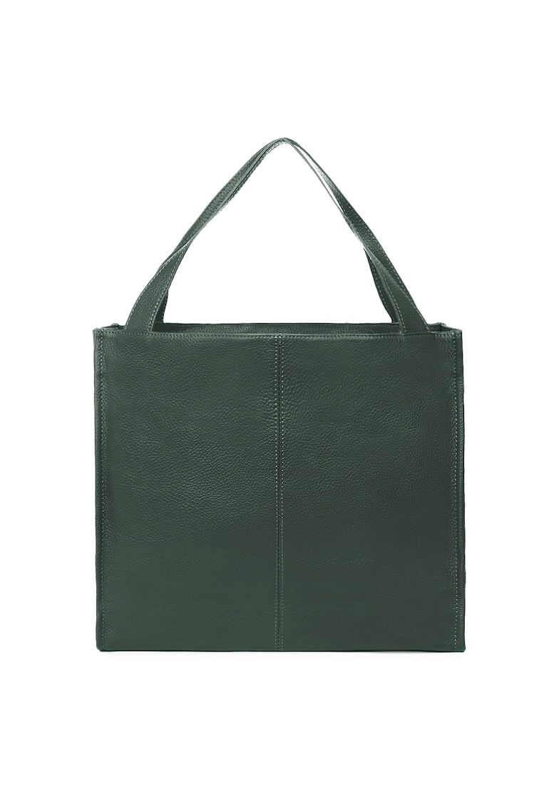 Geanta dama din piele naturala Naomi verde