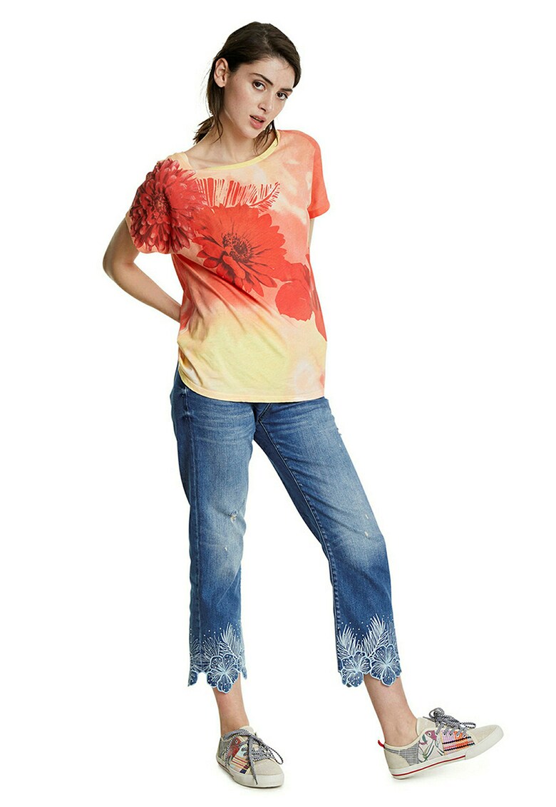 Tricou cu imprimeu floral