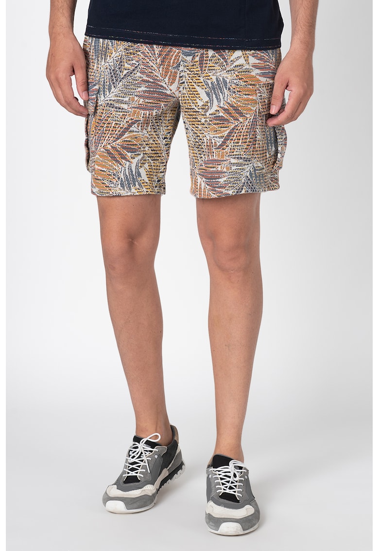 Pantaloni scurti cu imprimeu tropical