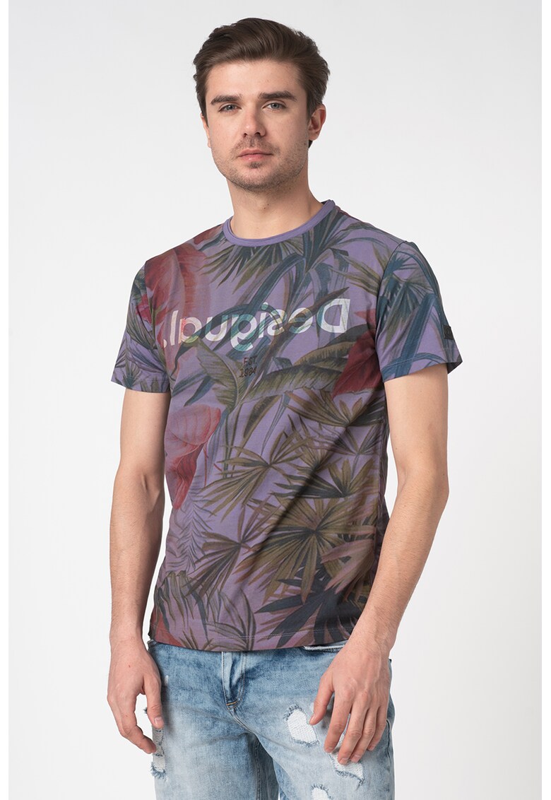 Tricou cu imprimeu vegetal Joss