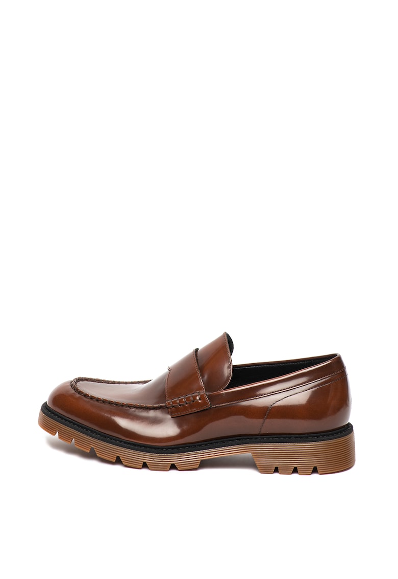 Pantofi loafer penny de piele lacuita Ferran