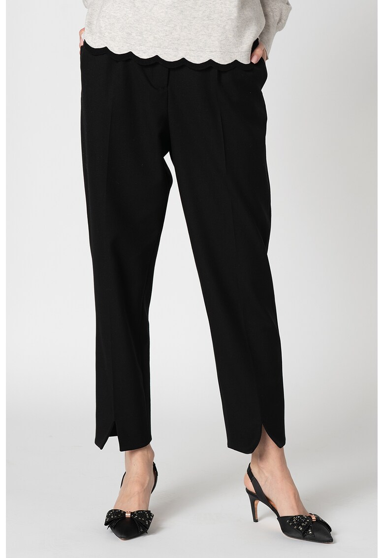 Pantaloni crop cu croiala conica Starme
