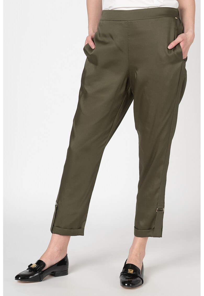 Pantaloni conici din satin Ilaria