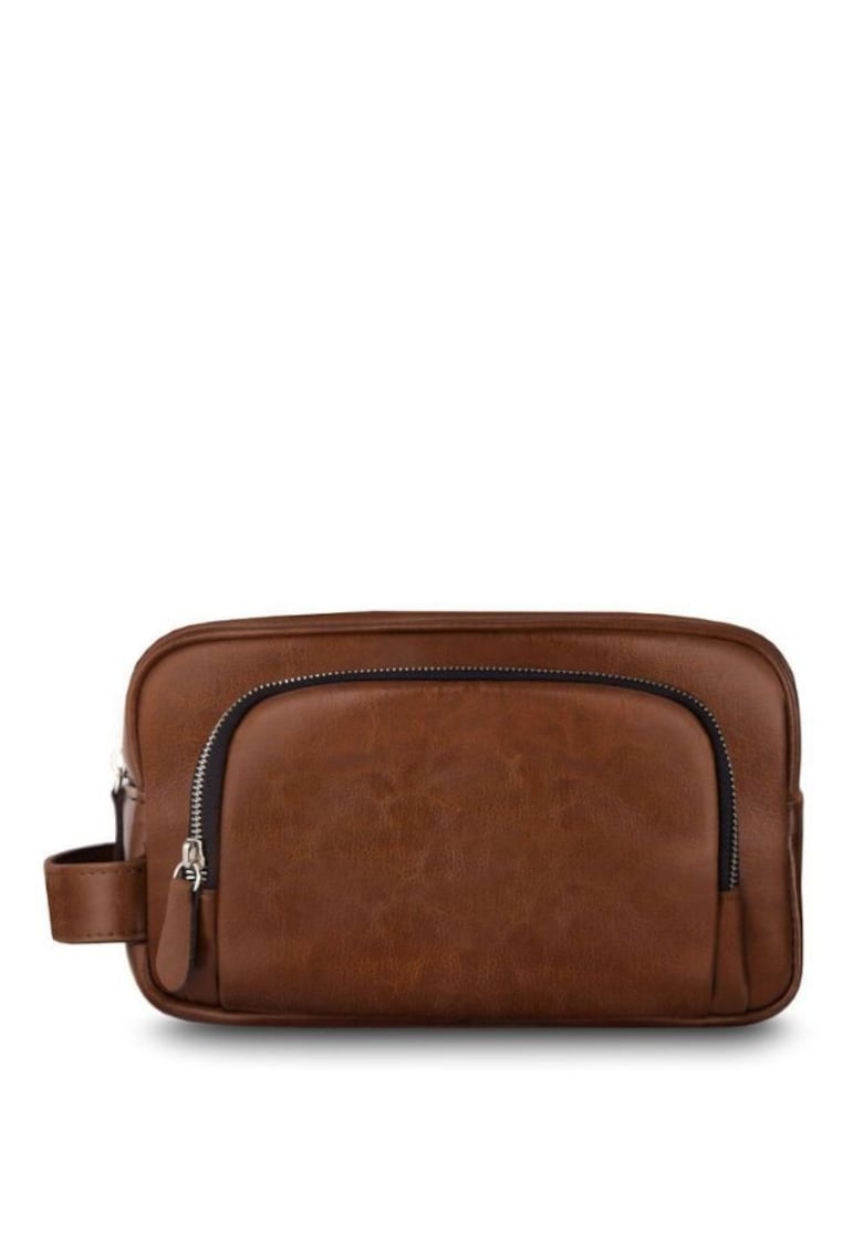 Geanta accesorii - piele naturala SK04 maro